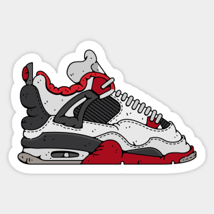 Air Jordan 4 Retro Fire Red Sticker